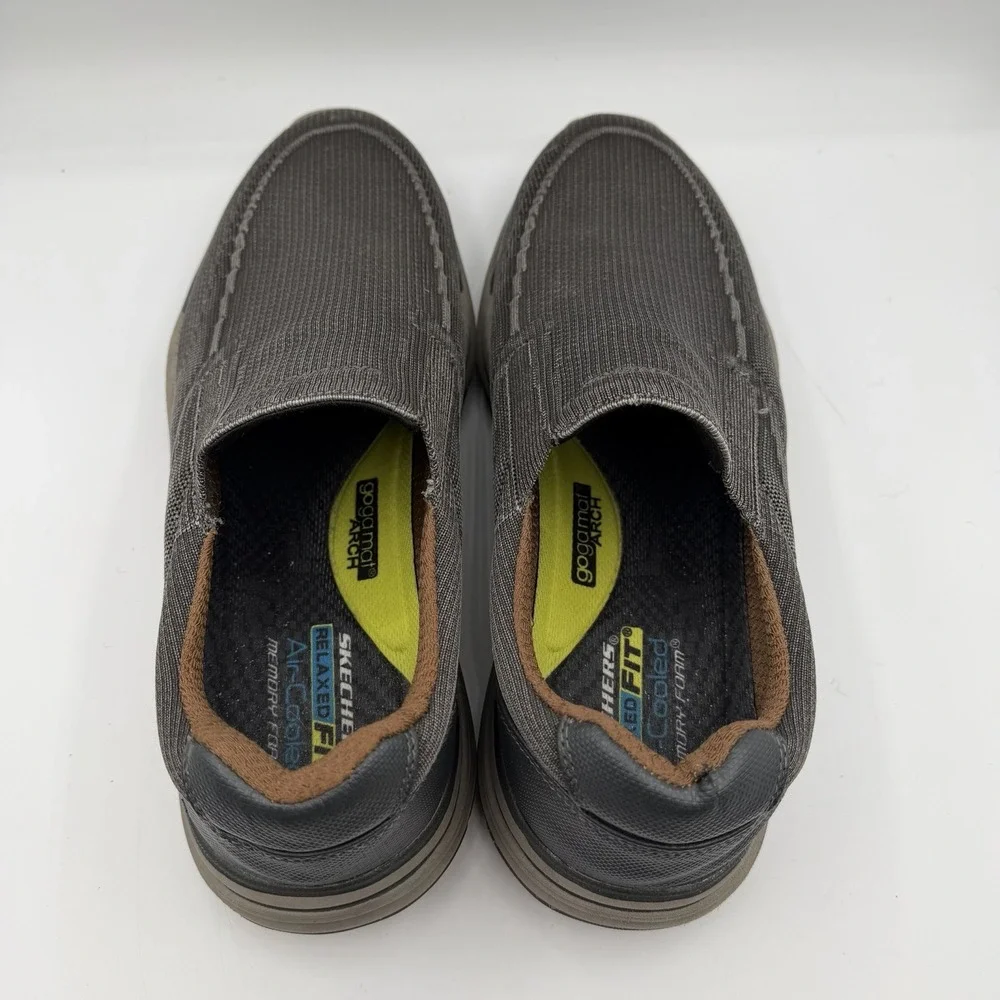 Skechers Expected 2.0 Cowen Shoes Mens‎ 13 Black Slip On Comfort Loafers 204478